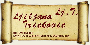 Ljiljana Tričković vizit kartica